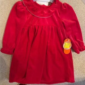 Wonder Nation Vibrant Red Baby Dress